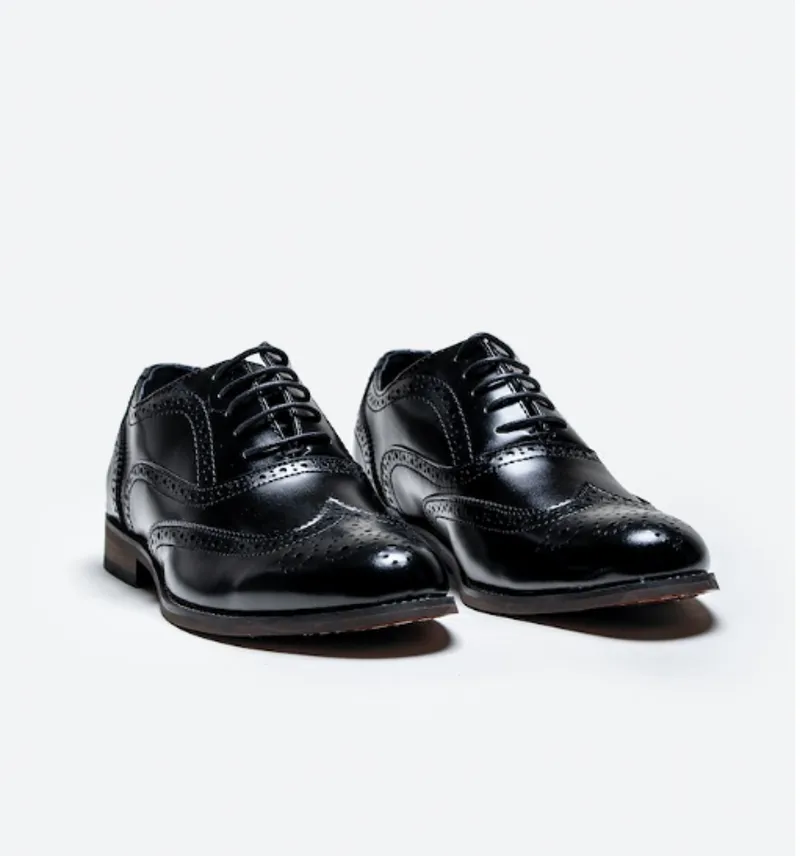Cavani Clark Brogue Black